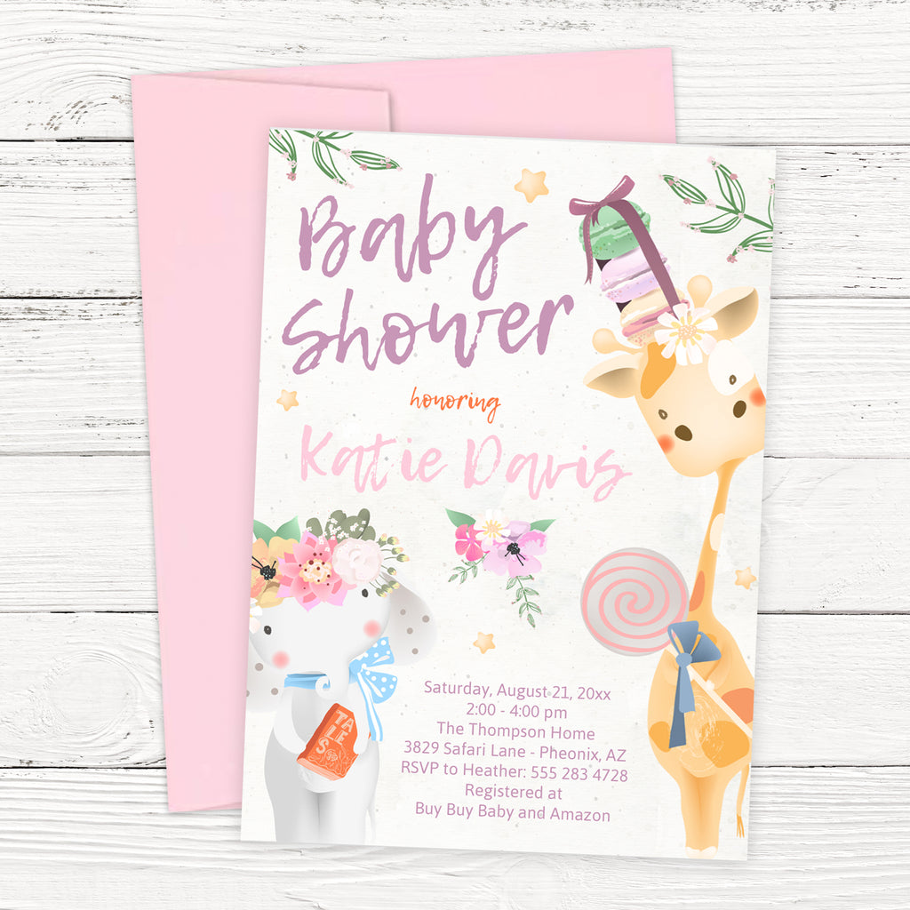 free-baby-safari-animals-baby-shower-invitation-scriptiva-paper-studio for Free Printable Blank Safari Invitation Template Free Baby Safari Animals Baby Shower Invitation | Scriptiva Paper Studio for Free Printable Blank Safari Invitation Template