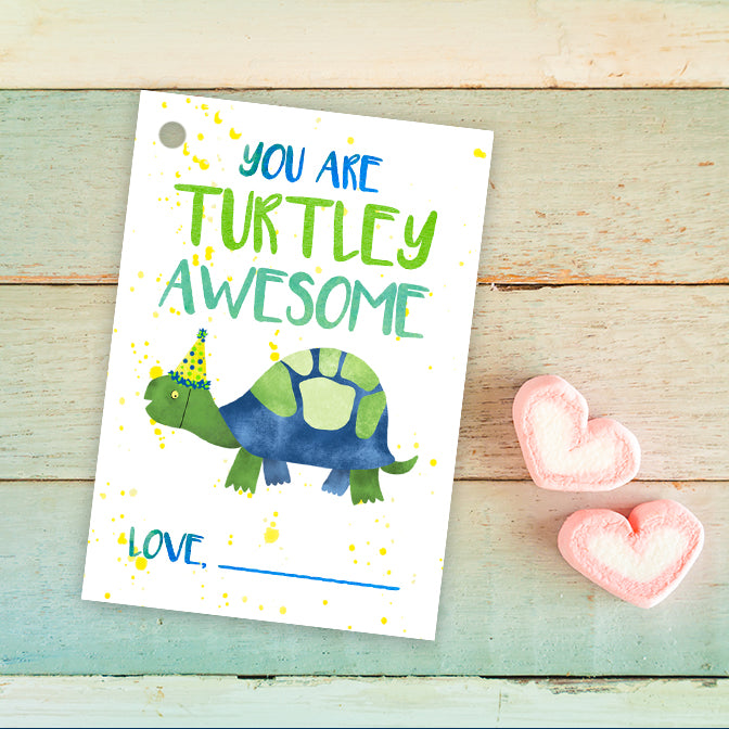 Free Printable Turtle Valentines