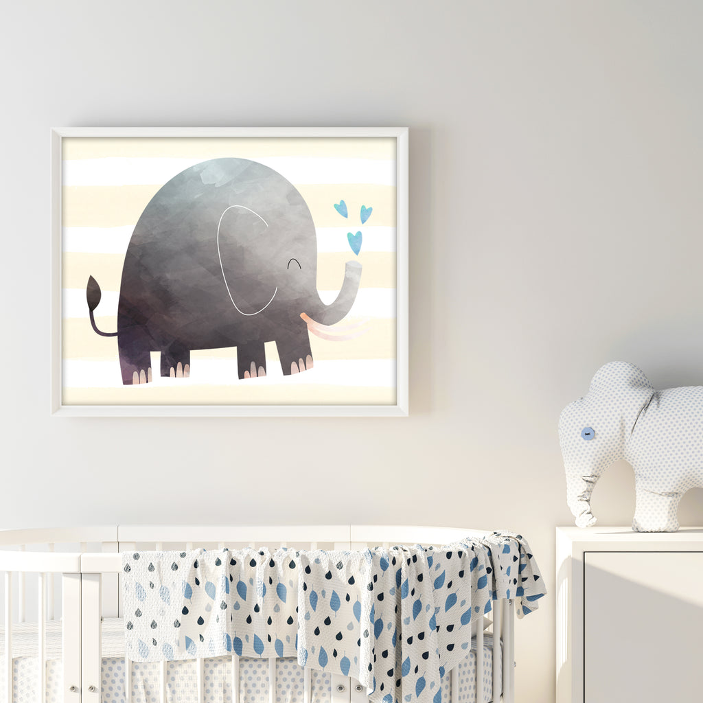 Free Printable Elephant Wall Art