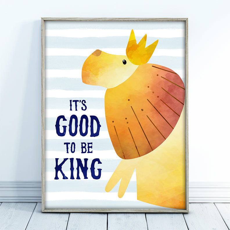 King of the Jungle Lion Wall Art - Free Printable