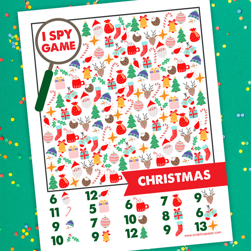 Free Christmas I Spy Game