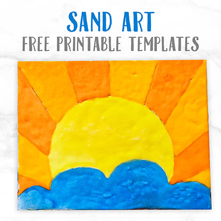 FREE Native American Sand Art Craft Templates