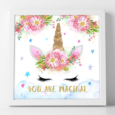 Free Magical Unicorn Wall Art