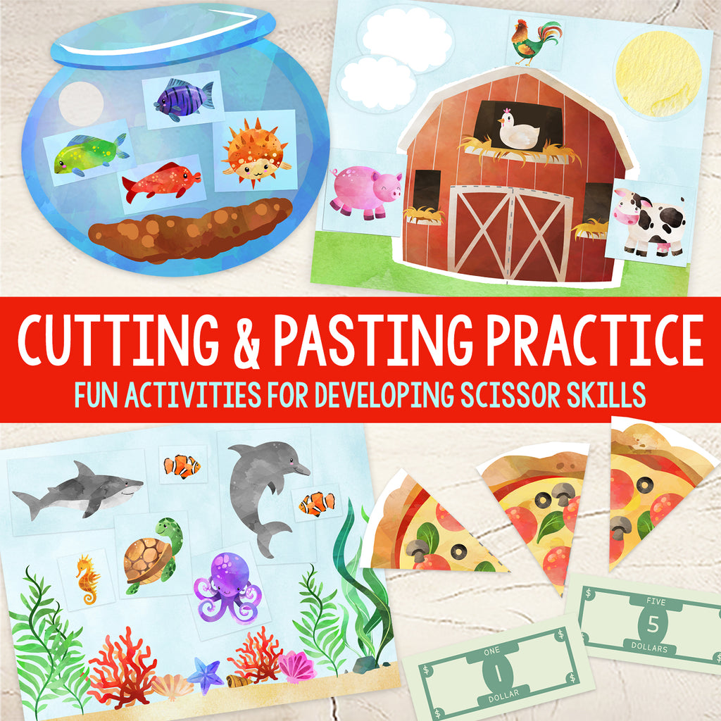 Scissors Skills Cutting Practice Activities for Pre-K and Kindergarten