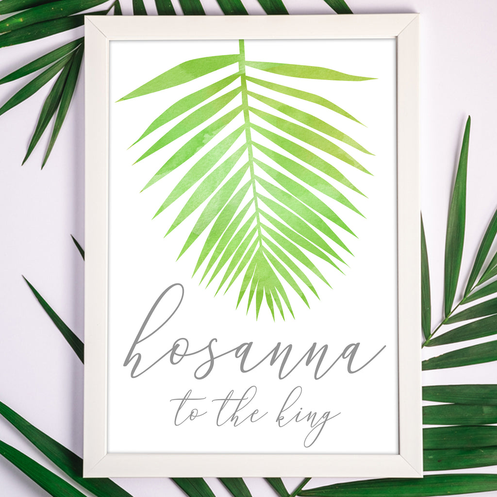 Palm Leaf Hosanna to the King Christian Wall Art