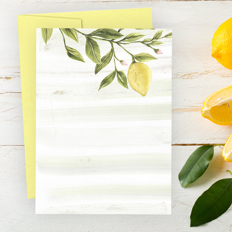 Lemon Thank You Cards