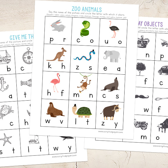 10 Beginning Sounds Worksheets for Kindergarten and Pre-K