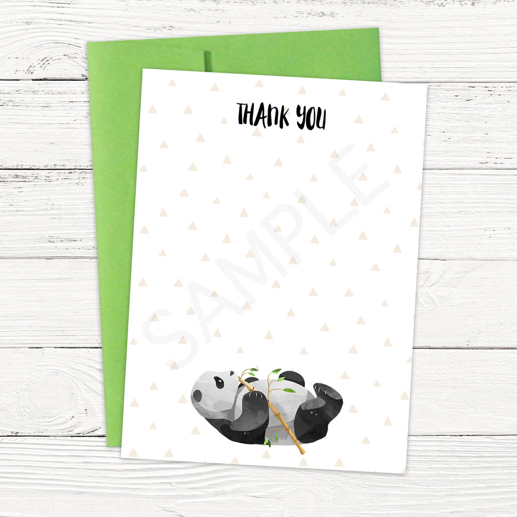 Panda Thank You Cards