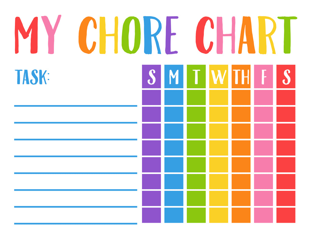 FREE Printable Chore Chart