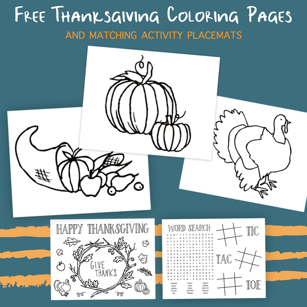 FREE Printable Thanksgiving Coloring Pages